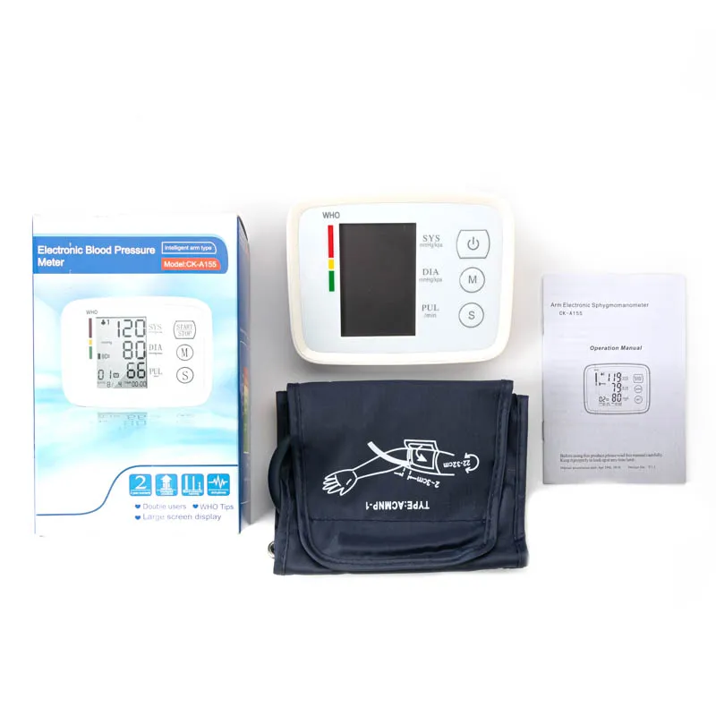 sale to japan blood pressure monitor electronic Color Blood Pressure Monitor handheld upper arm digital sphygmomanometer
