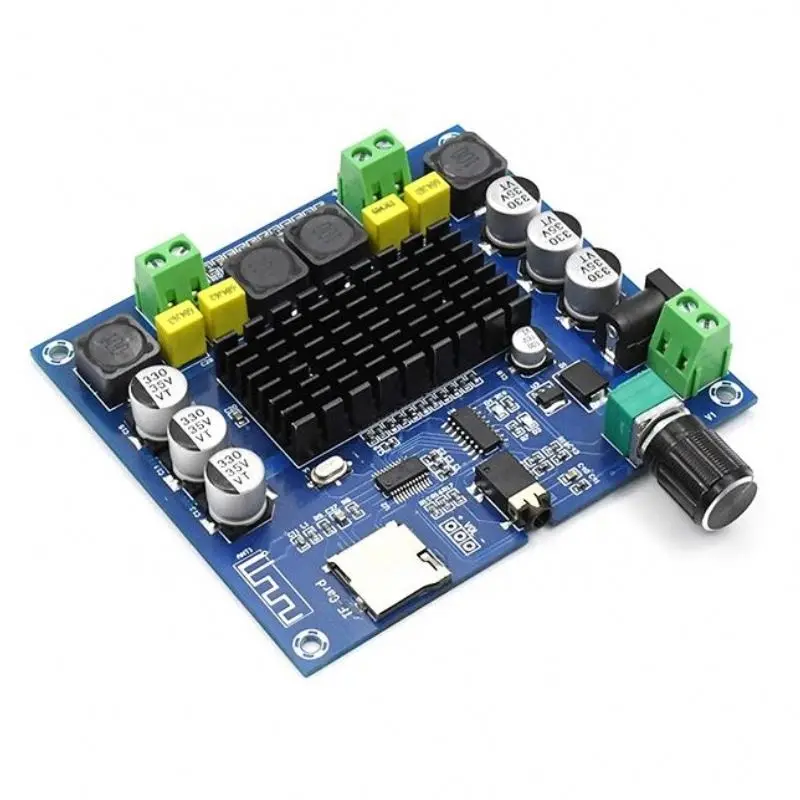 XH-A314 5.0 TPA3116 Digital Power Amplifier Board 2x50W Stereo Audio AMP Module Support TF Card AUX Home Theater