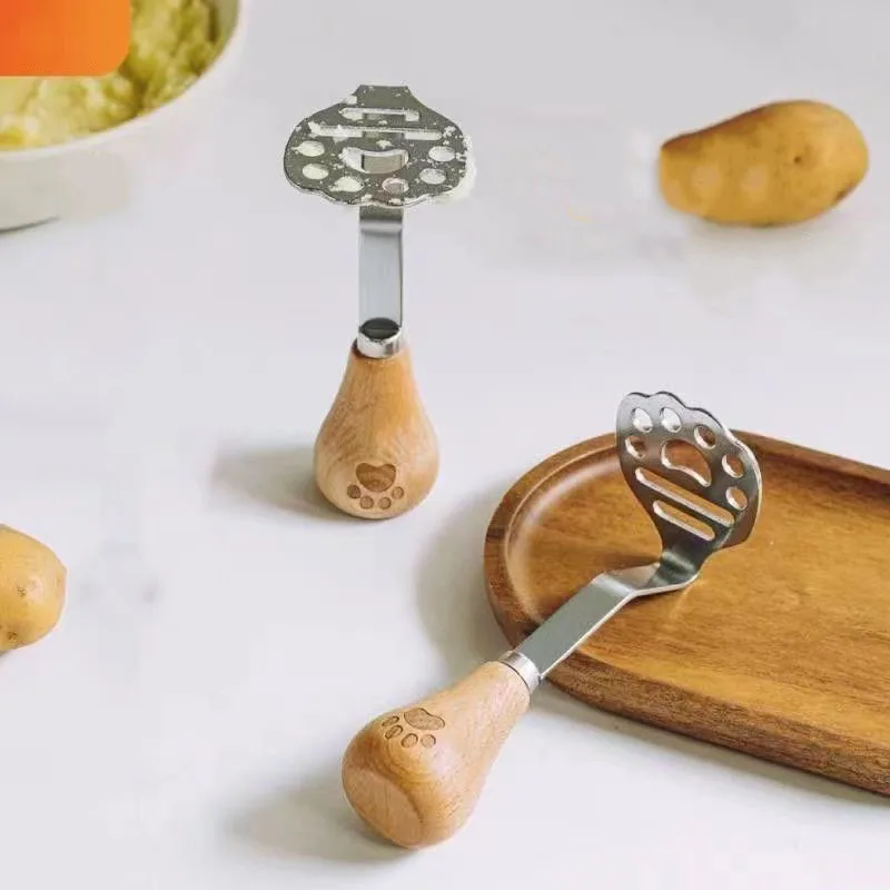 Fruit Vegetable Tools Accessories Kitchen Gadgets 304 Stainless Steel Potato Mud Crusher Machine Potatoes Masher Ricer