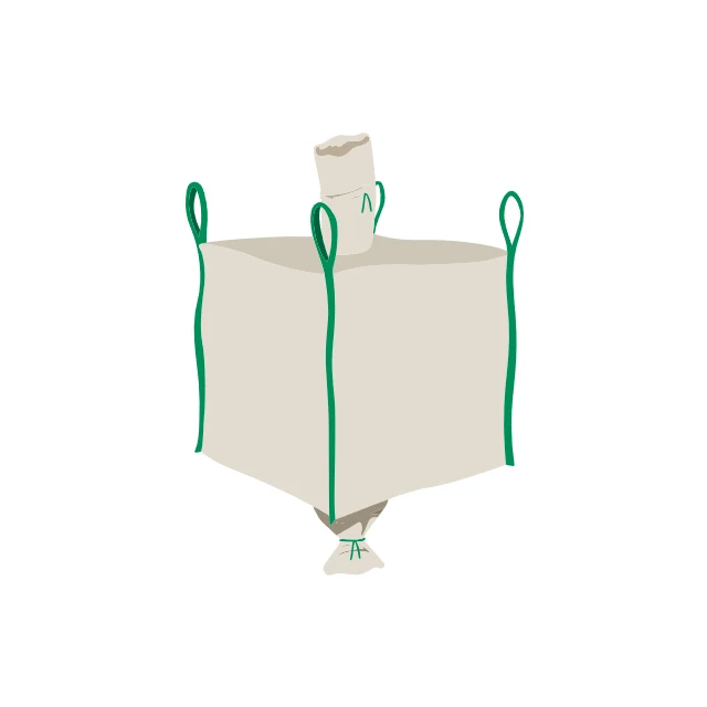 1 Ton 1000kg  PP Jumbo Bag Bulk Big Fibc Super Sakcs for Concrete Sand Coal Recycling