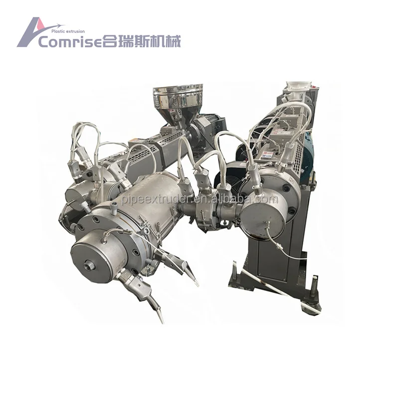 55|33mm Hdpe Silicon Core Pipe Production Line Two layers Pe PP PPR Pipe Making Machine Extruder