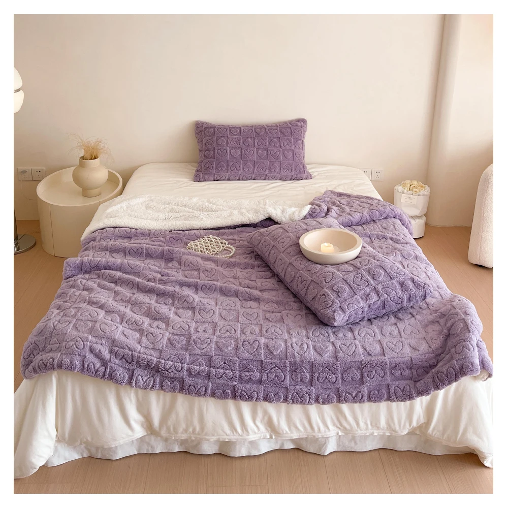 Hot selling coral fleece blanket child and adult glow in the dark luminous blanket for bed