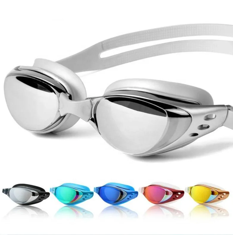 2023 HD Coated Lenses Anti-Fog Swimming Glasses Eye Protection Anti UV Comfortable Silicone Polarized Swimming Goggles