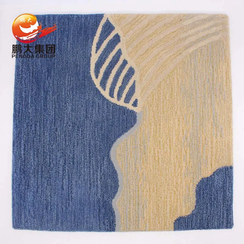 Custom hand tufted yarn recycled 100% new zealand wool 2.6NM yarn carpet