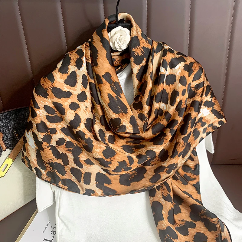 Cameroon Comfortable Birds Head silk scarf Wrap Scarves 110*110cm Big Size