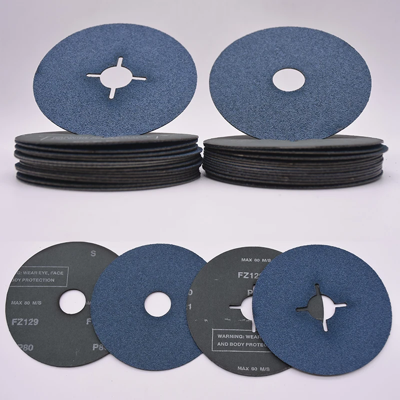 High Durability Abrasive Disc 4inch Ceramic Fiber Disc Alox  Grinding Disc for Metal Polishing