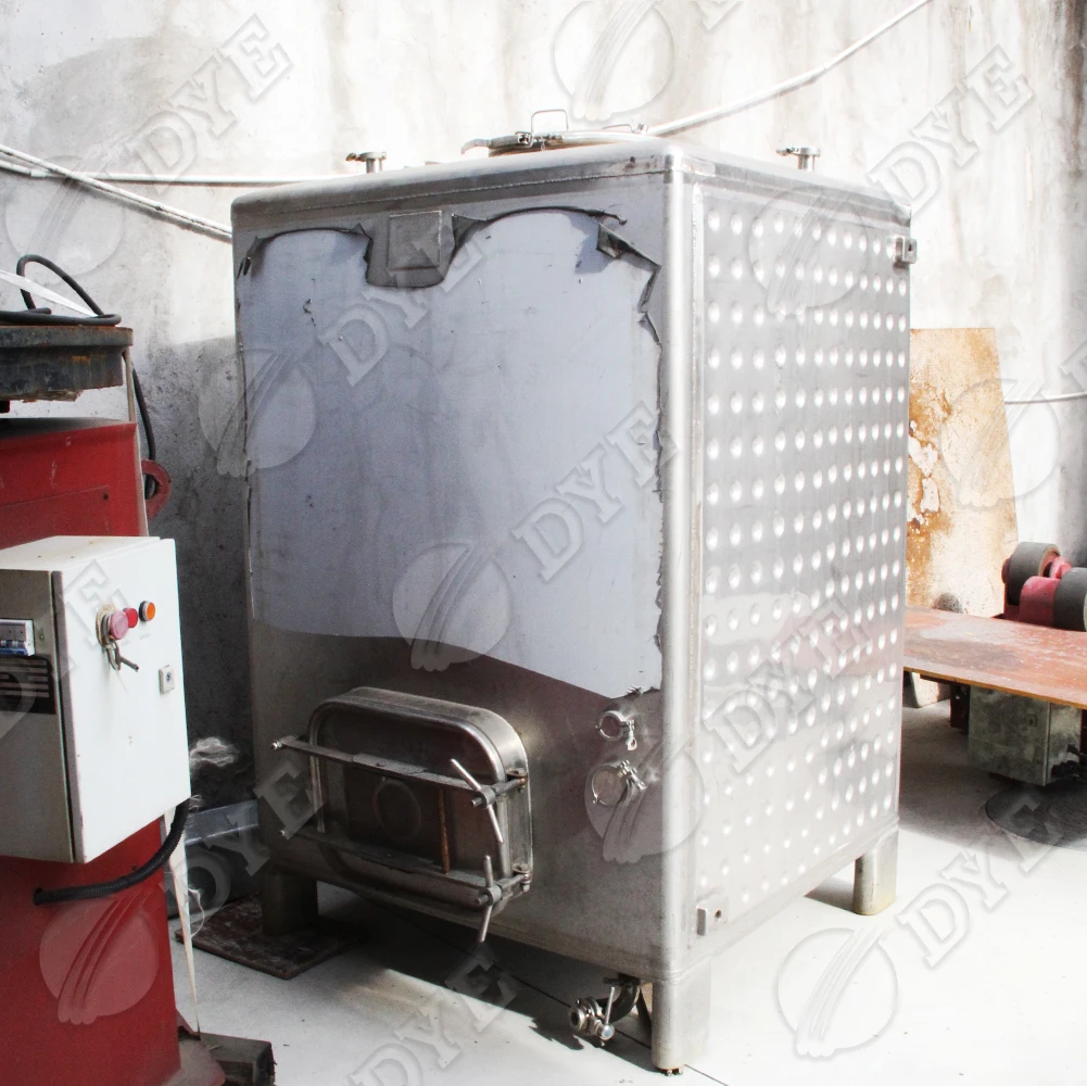 DYE Small Brewery Equipment fermenter square stainless steel tank container 1000/2000 liter ibc tote for