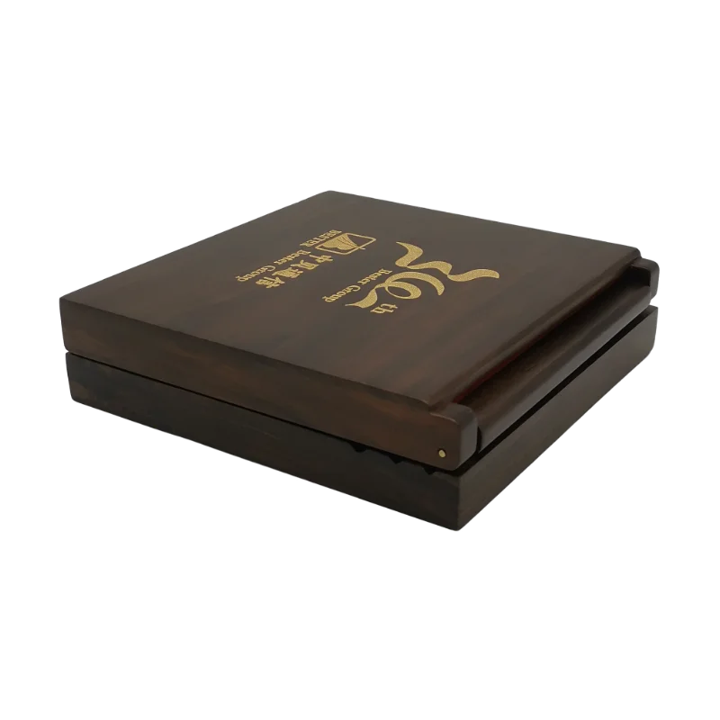 Custom High Quality Coin& Medal Box Metal Souvenir Coin Packing Boxes Wooden Coin Display Gift Box