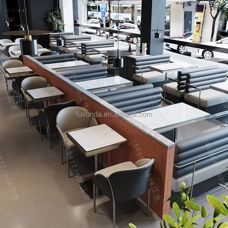 classic restaurant round booth sofa with table and chair set restaurant booth seating furniture