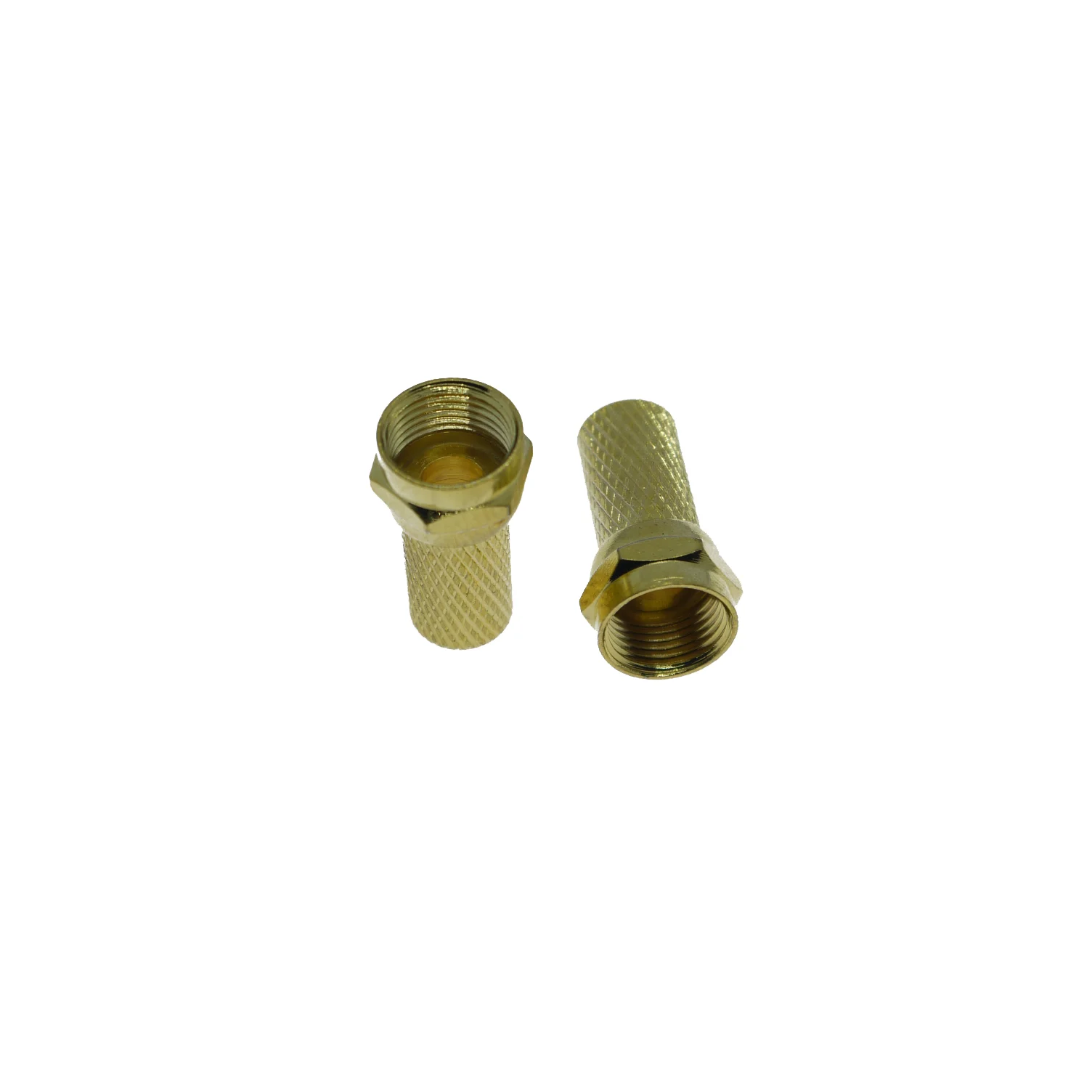 F Type Male Twist On Gold Quick Rg6 Coaxial Cable Connector