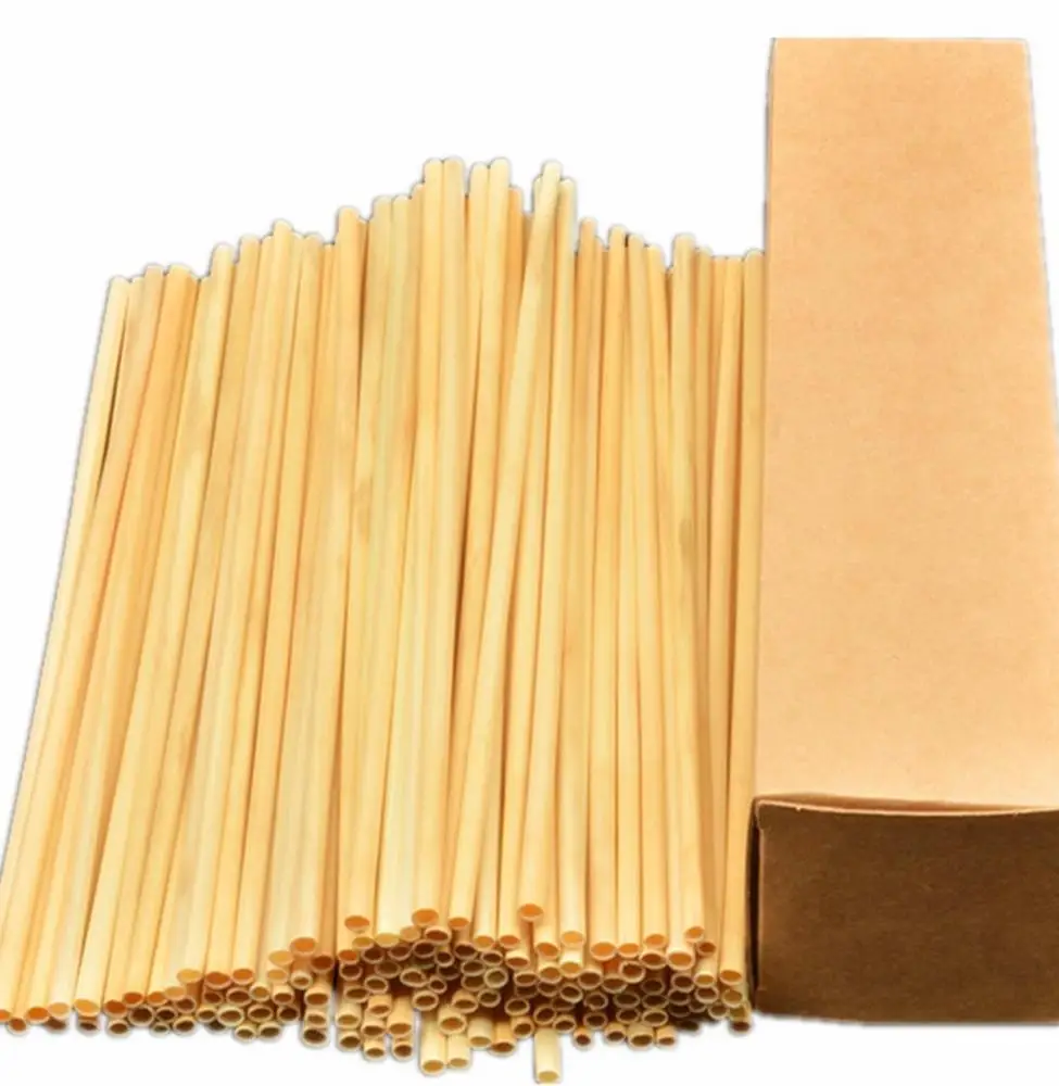 Eco Friendly Natural Biodegradable Disposable Wheat Drinking Straw