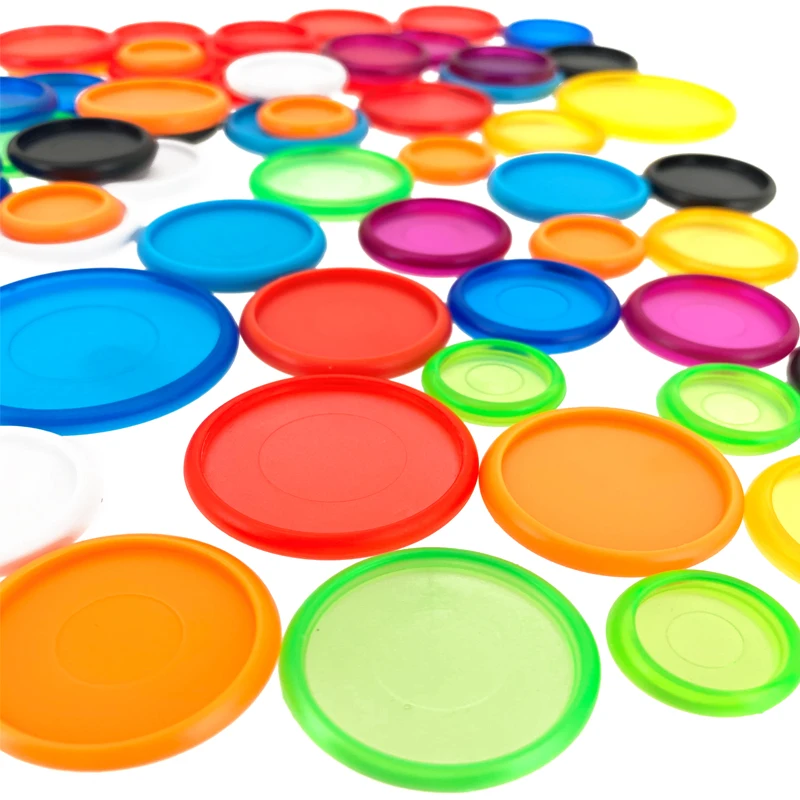  Plastic disc rings in solid color and transparent 11 pcs for binding daily planner