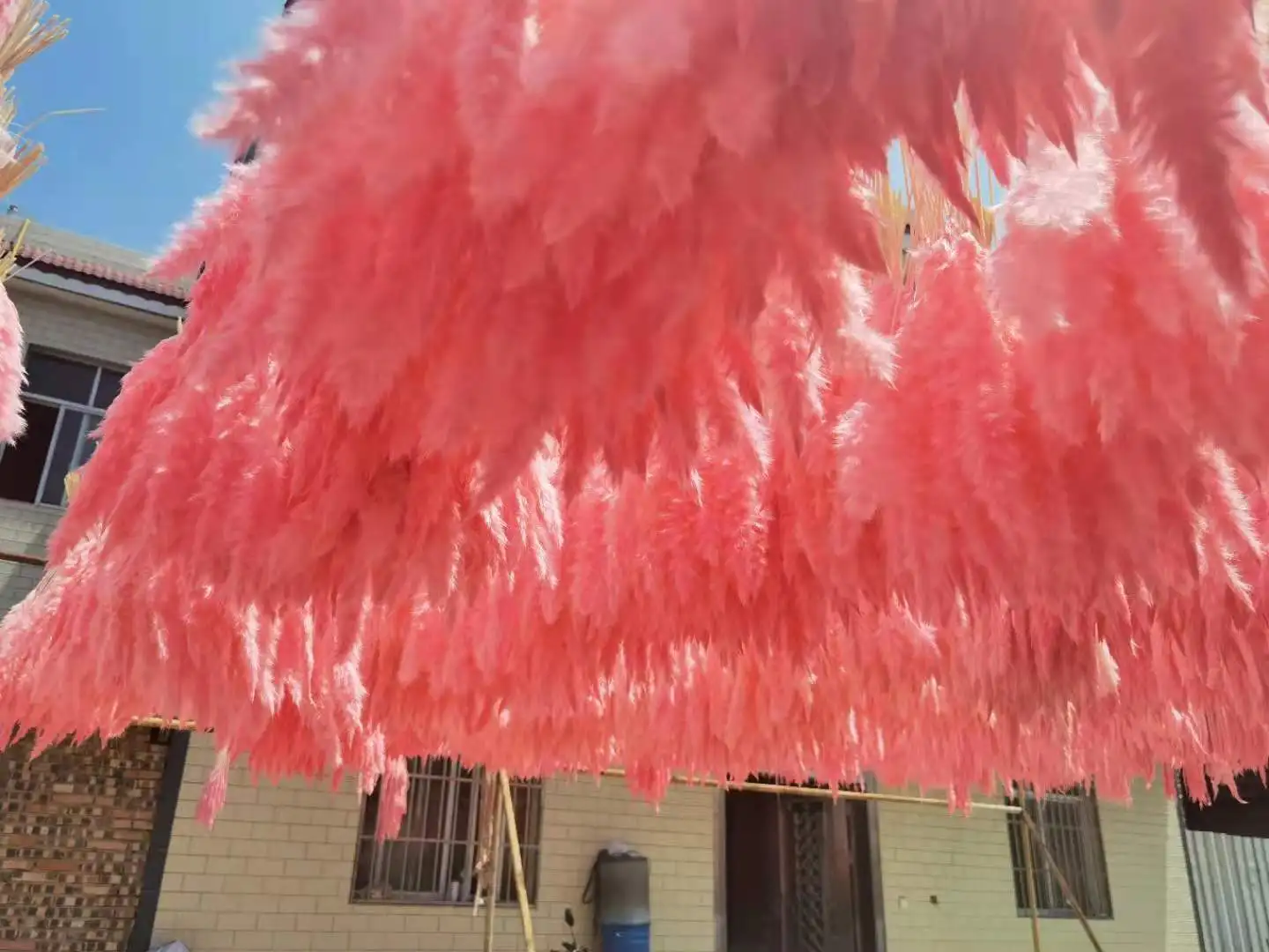 Good Selling Faux Pampas Decor Manufacturers Artificial Feather Pampass Grass