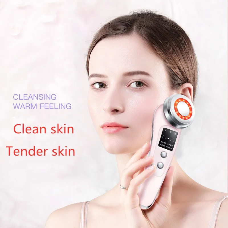 Small Home Use Beauty Equipment EMS Light Therapy Eye Face Massager Microcurrent Facial massage Toning Device
