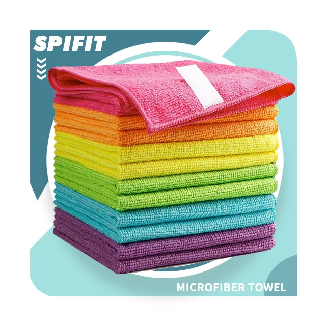 Custom Microfiber Cloth Micro Fibre Towel Microfiber Cleaning Cloths For Car Kitchen
