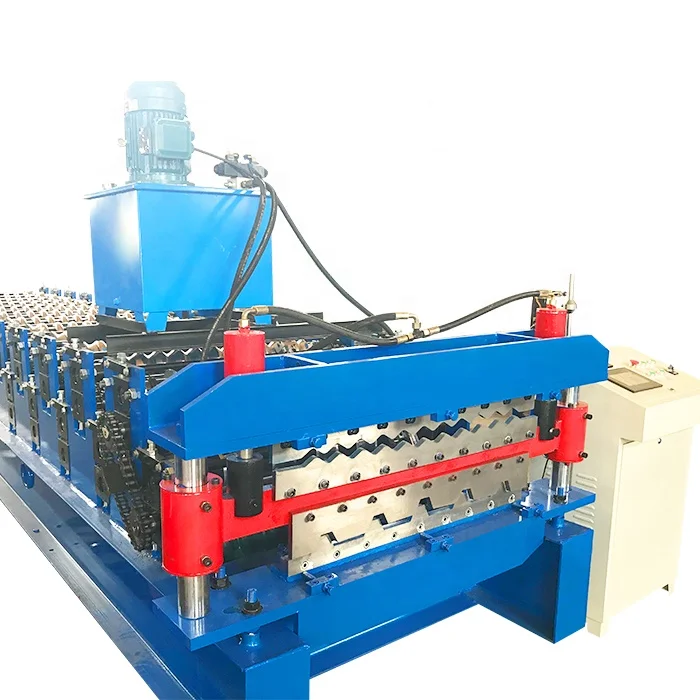 Cnc Tile Making Machine Double Layer Roll Forming Machine Iron Zinc Roof Sheet Roll Forming Machine