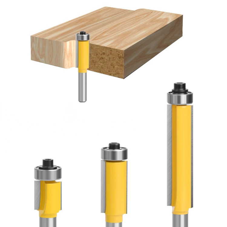 1/2 Woodworking Router bit Bearing Flush Trim Bit for wood decoration