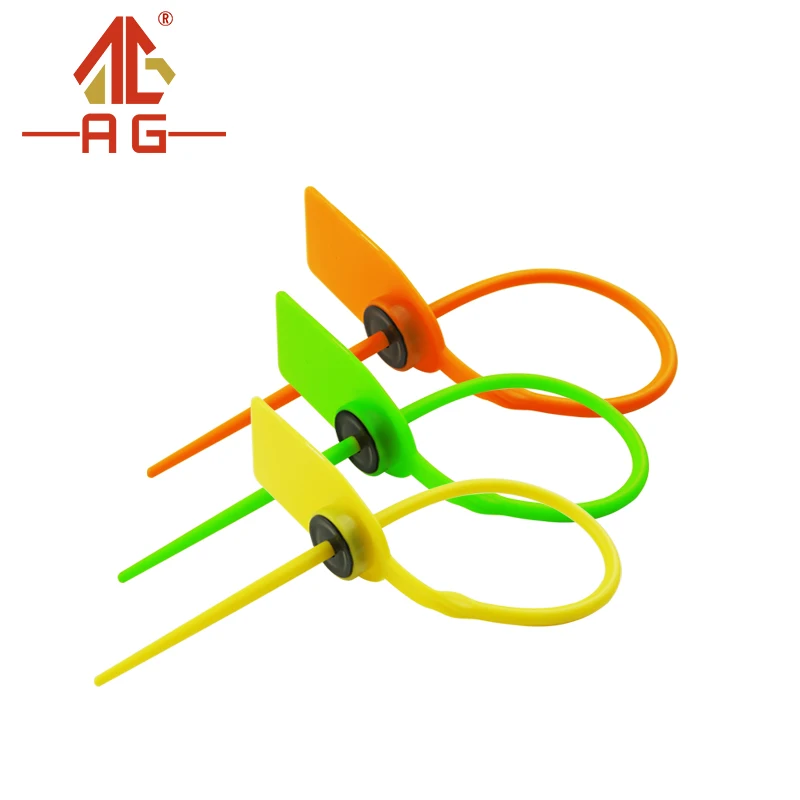 AG 0012 Pull Tight 7.36 Inch UN ITrack System Barcode Scanned Plastic Seals Factory Plastic Seals