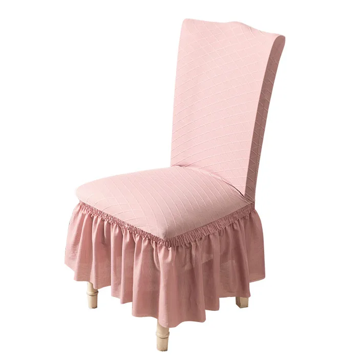 Wholesale Stretch Skirt jacquard cheap universal chair cover Wedding