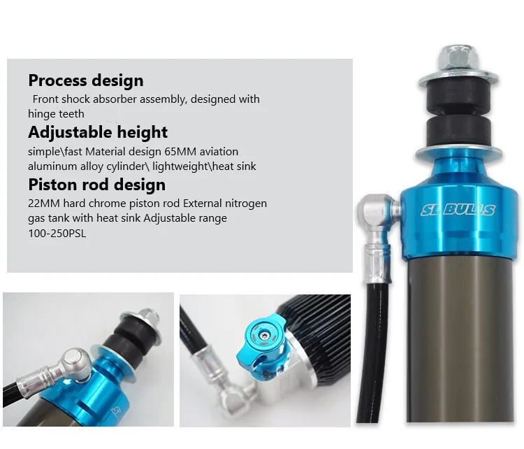 Suitable for Land Cruiser Prado 2700LC120150 FJ Shocks Damper Gas Compression Rebound Adjusted Coilover Secondary Shock Absorber