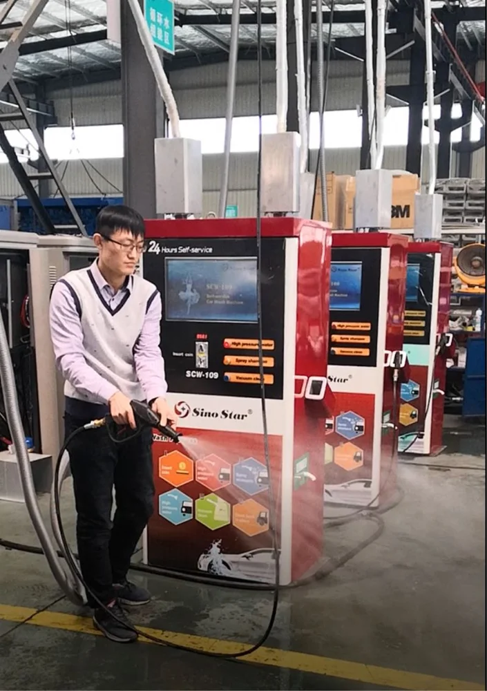 Automatic Coin/card operated car wash self service station/self service steam auto car wash