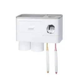 Professional Manufacturer Toothbrush Holder Rack Toothpaste Dispenser Toothbrush Holder