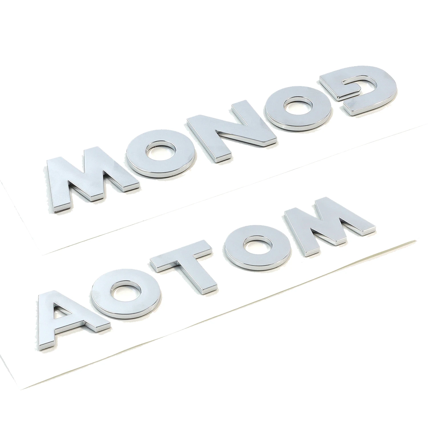 Chrome Car Logo Stickers Badges 3d Abs Custom Logo Letters Hood Trunk Decoration Badges Auto logos Stickers