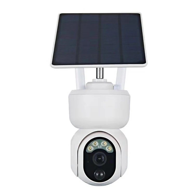 Outdoor Solar CCTV Camera with 4G Human Tracking Full Color Night Vision Solar Battery Powered Wireless 4g TF Card IP PTZ Cam