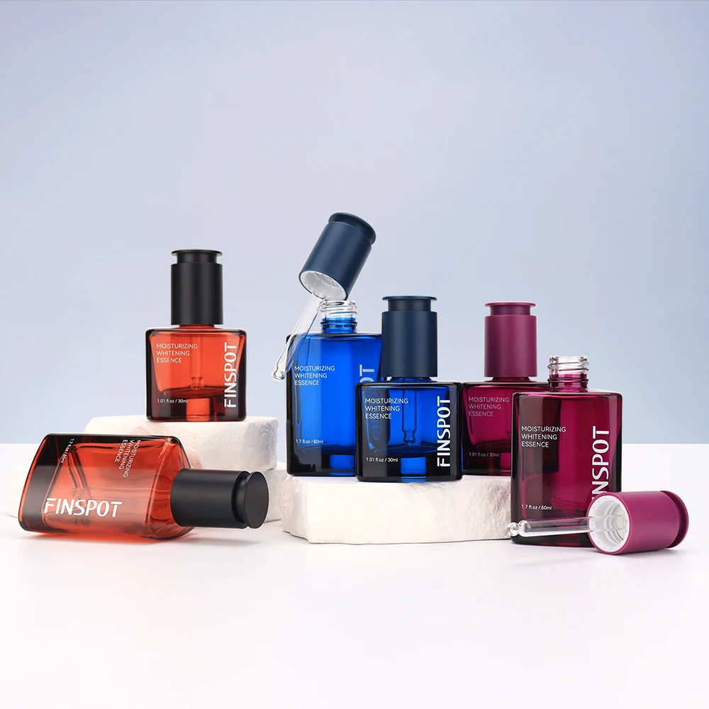 Новинка 60 мл розовая переходная Сыворотка для лица эссенциальная масляная бутылка 30 2 унции стеклянные бутылочки-капельницы