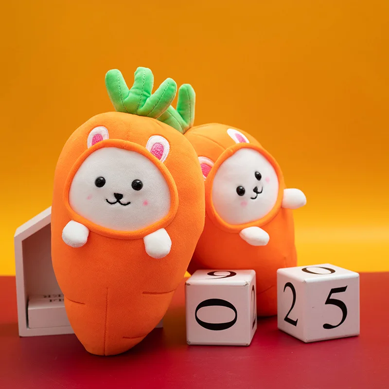 Wholesale 26cm Plush Toy Carrot Broccoli Vegetable Doll Cute Cartoon Stuffed Toy