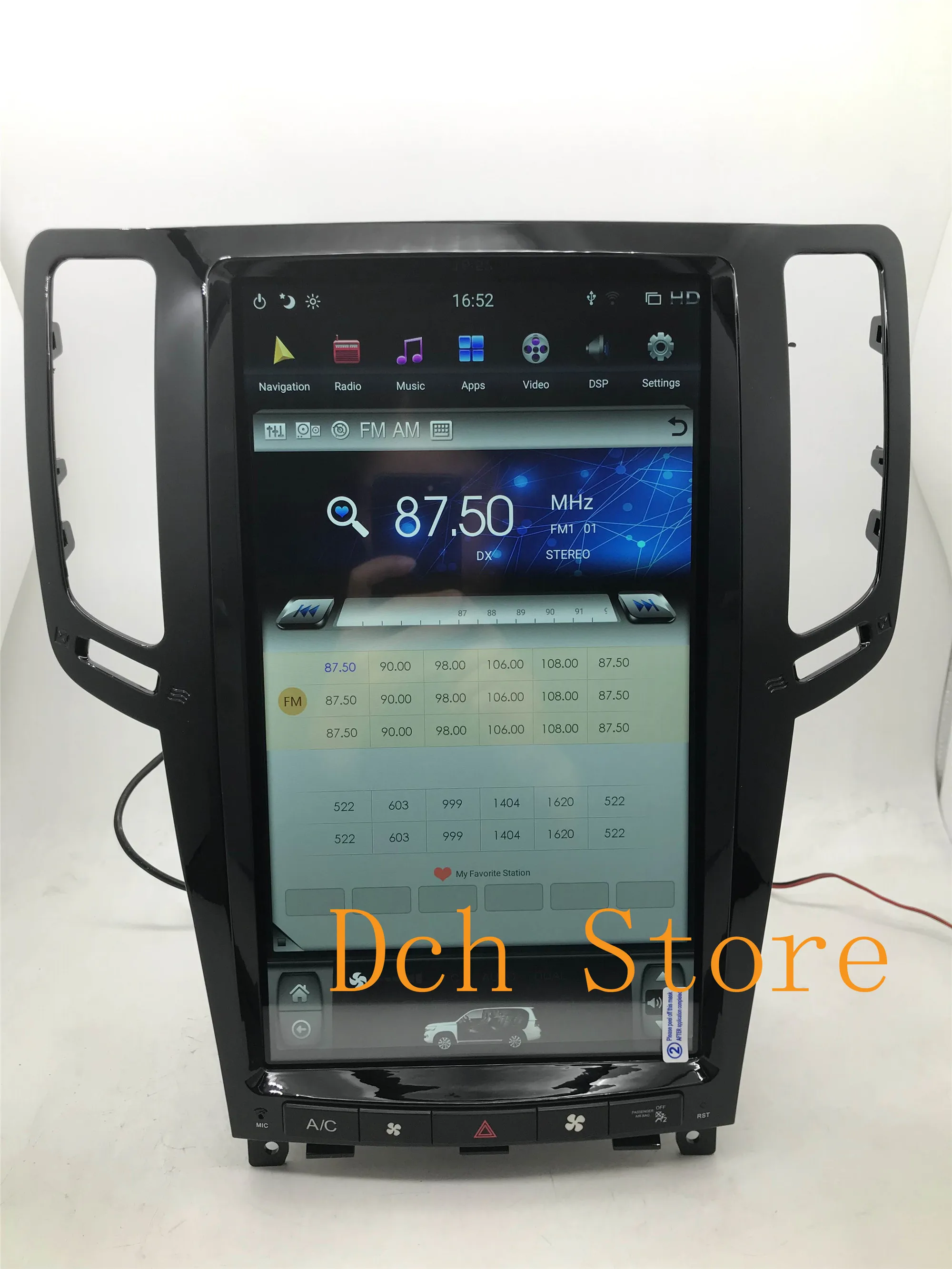 13.6' Vertical tesla style Android 11 Car DVD GPS Navigation for infiniti G25 G37 2007-2013 8G RAM 128G ROM 8 cores G6 RADIO
