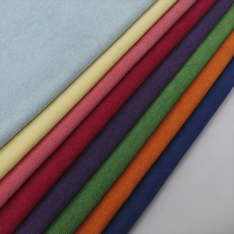 80%Polyester 20%Polyamide Comfortable Microfiber Terry Cloth Fabric For Face Towel