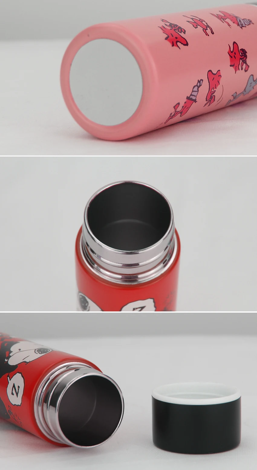 wholesale insulated coffee flask skinny slim vacuum flask colored stainless steel thermos flask 120ml for children