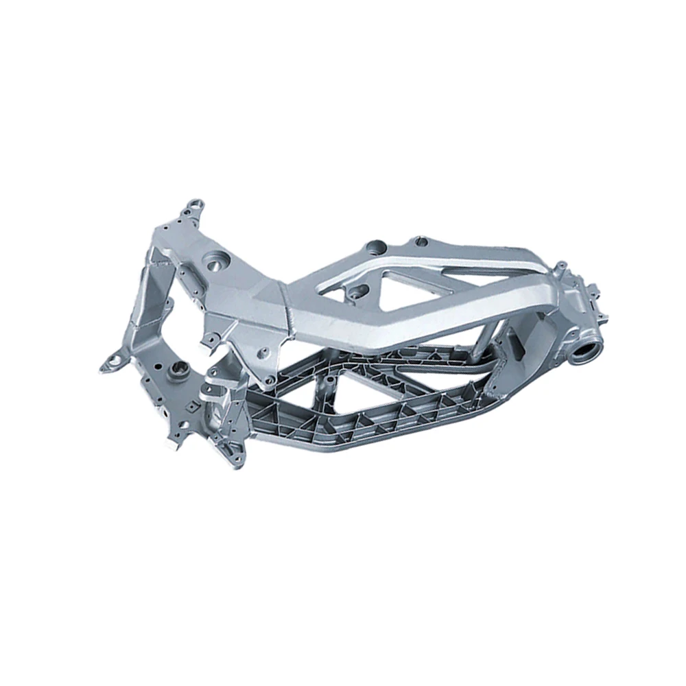 High strength precision manufacturing of die casting motorcycle frame of aluminum alloy