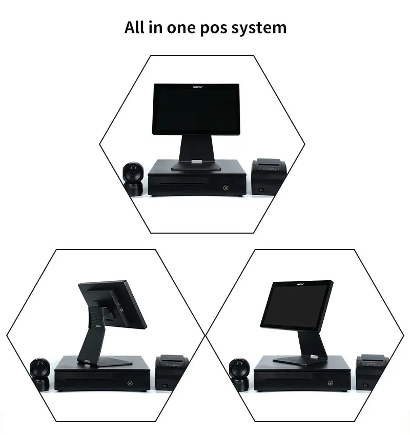 HBAPOS Q2 Cash Register Machine Touch Screen Pos System Oem Odm for Restaurant.
