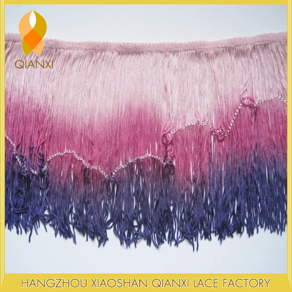 5 INCH RAYON CHAINETTE FRINGE; HIGH QUALITY LAMPSHADE TRIM