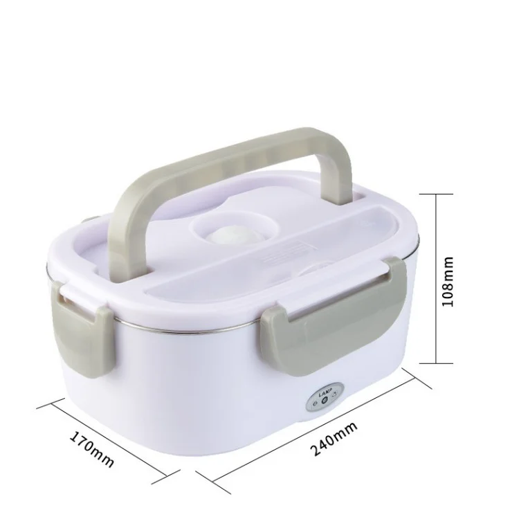 60W Food Warmer Heater Portable Electric Lunch Boxes stainless steel Container with Insulation Bag for Car Truck Office