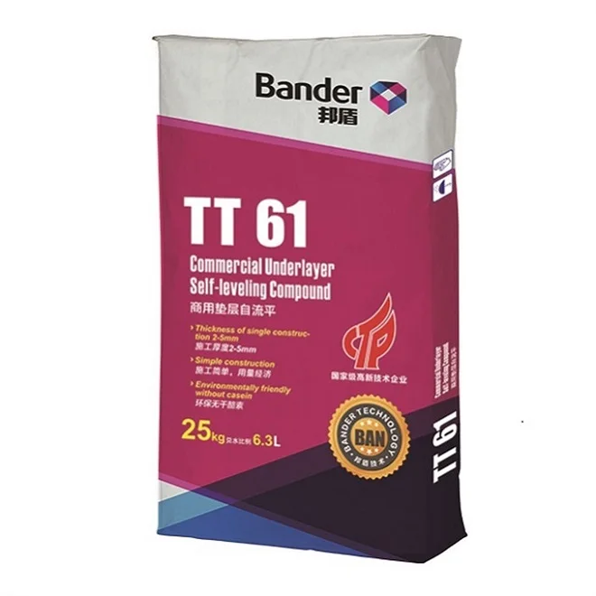 Supplier Commercial Self-Leveling Compound/ Cement Mortar Chinese 25kg Construction of plastic floor rubber floor