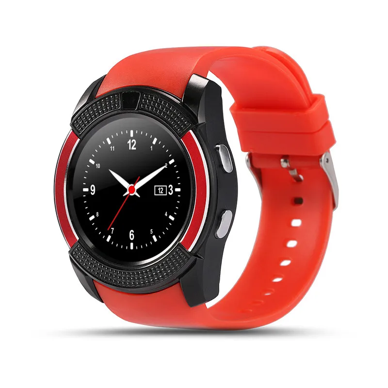 v8 Smart watch Colorful round screen Men Sport Wrist Watch with Camera SIM Card Slot  Touch Screen Wrist Watch V8 Smartwatch