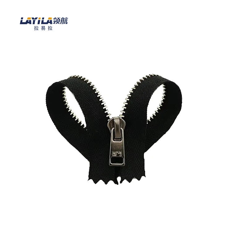 Top Selling High Quality Black Teeth Metal Zipper