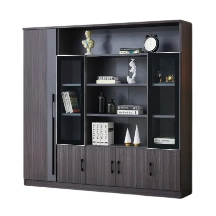 Офисная мебель нового дизайна офисный шкаф для хранения деревянный ткань MDF подвесная Книжная Полка на 5