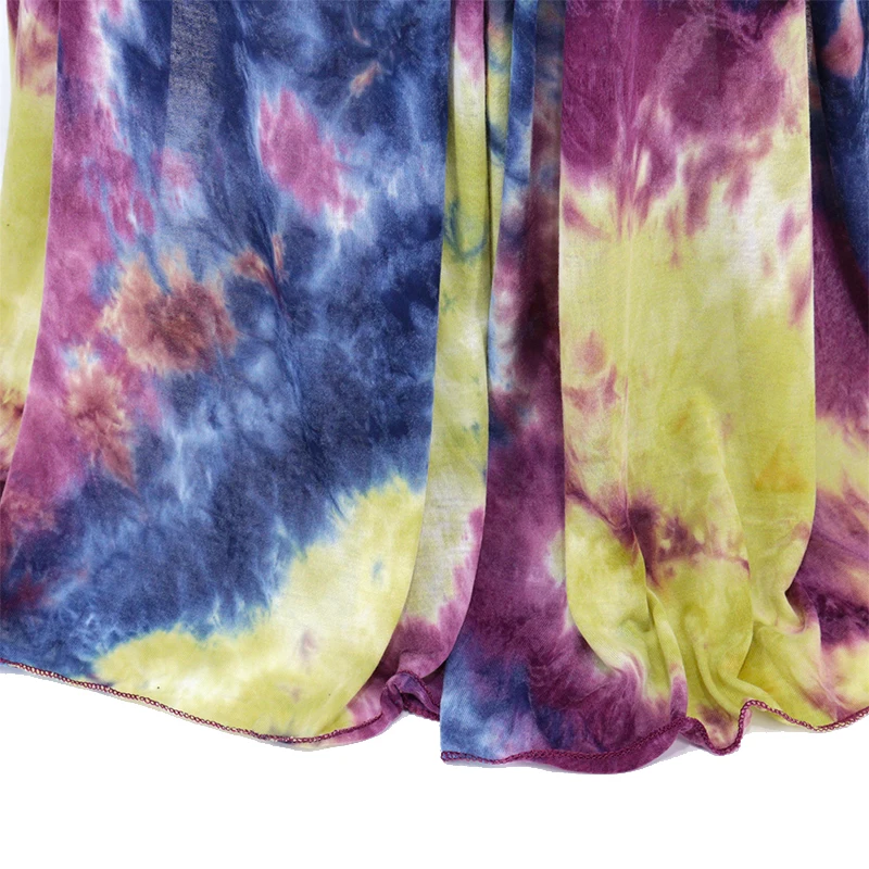 2864 New Fashion Tie Dye  Jersey Scarf Printed Fashion Muslim Women Hijab Scarves