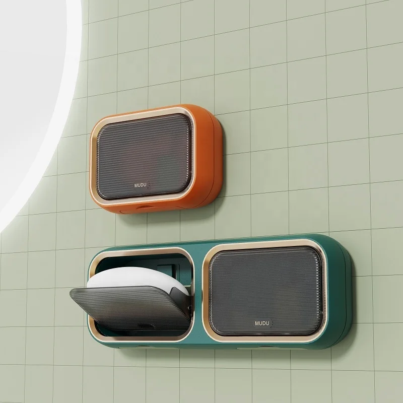 Soap Rack Storage Case Bathroom Brush Box Suction Drying Accessories