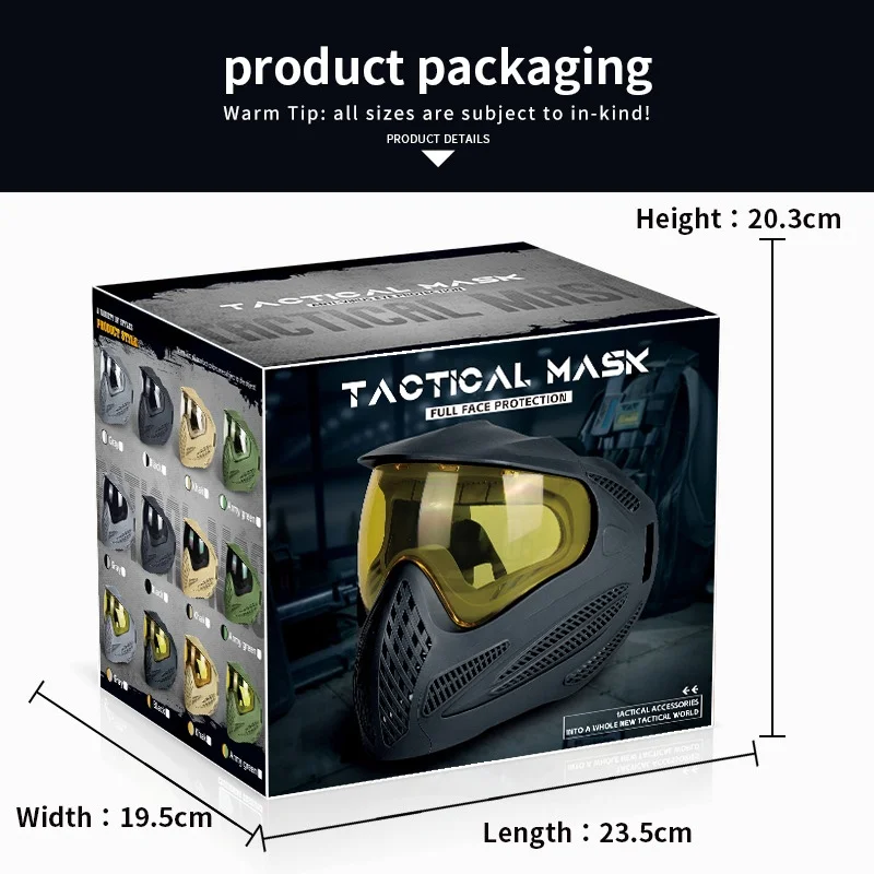 ZL-7-1 Breathable Face Protective Mask Tactical Outdoor Sport Full Face Mask with Goggles