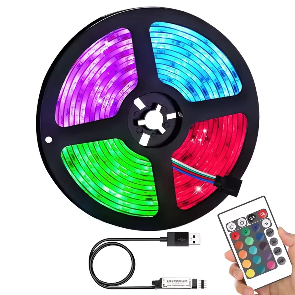 Joystar 1M 5V LED RGB Strip Lights Smd 5050 USB Full Kit 2M 3M 4M 5M Flexible Bluetoothled TV Backlight Strip Lights