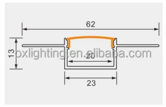 Drywall Led Profile LED Strip Extrusion Channel Aluminum Recessed Plaster Profile Drywall Ceiling Profile Light for drywall
