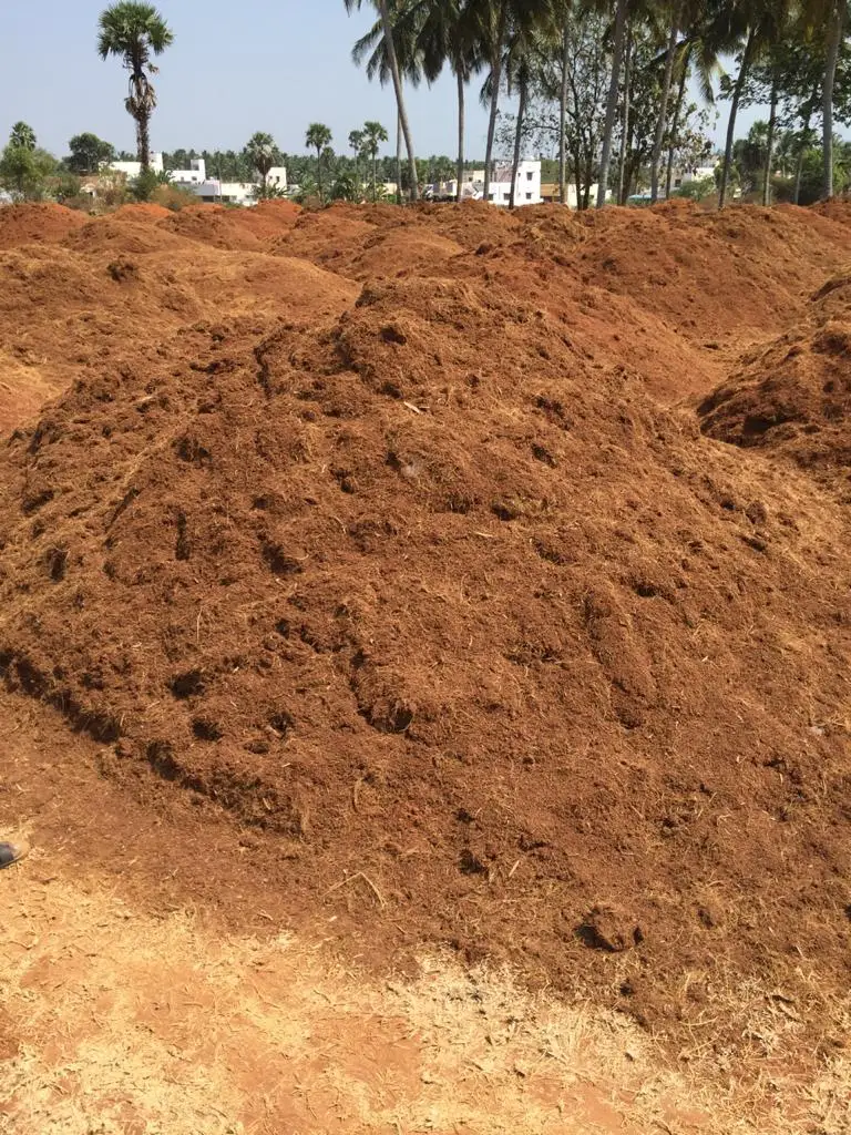 Compressed Pith Bale Pallets Coconut Fiber Shell Husk Coco Coir Block Brick Coconut Peat