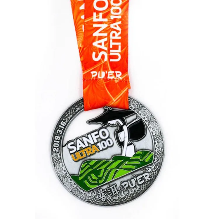 High Quality Sublimation Zinc Alloy Metal Custom Medal Sports Medal Factory Wholesale