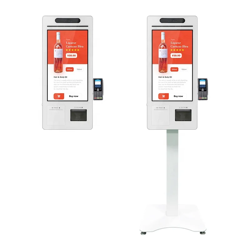 Умный магазин POS-решение беспилотный нетронутый киоск самообслуживание автоматическая машина для оплаты