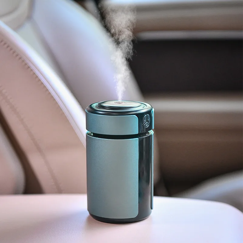 NEWIND Custom Logo Ultrasonic Aromatherapy Diffuser Aluminium Alloy Shell Car Intelligent Aroma Machine without Essential Oils